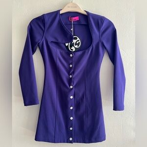 NWT tyler mcgillivary purple mara dress